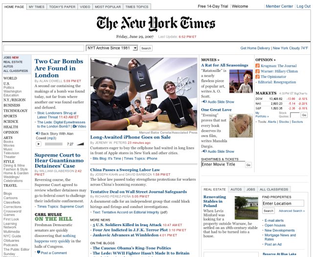 iPhone e o NYTimes