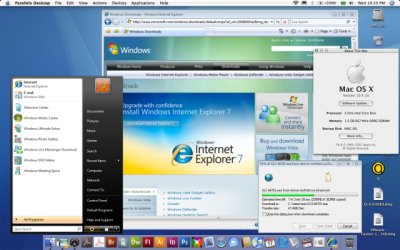 Mac OS X com Parallels Desktop