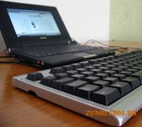 eeePC com um teclado externo
