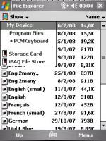 Instalando os arquivos do PocketCM Keyboard