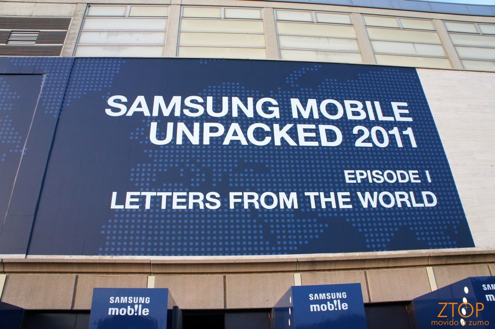 Samsung Mobile Unpacked 2011 - a entrada do evento