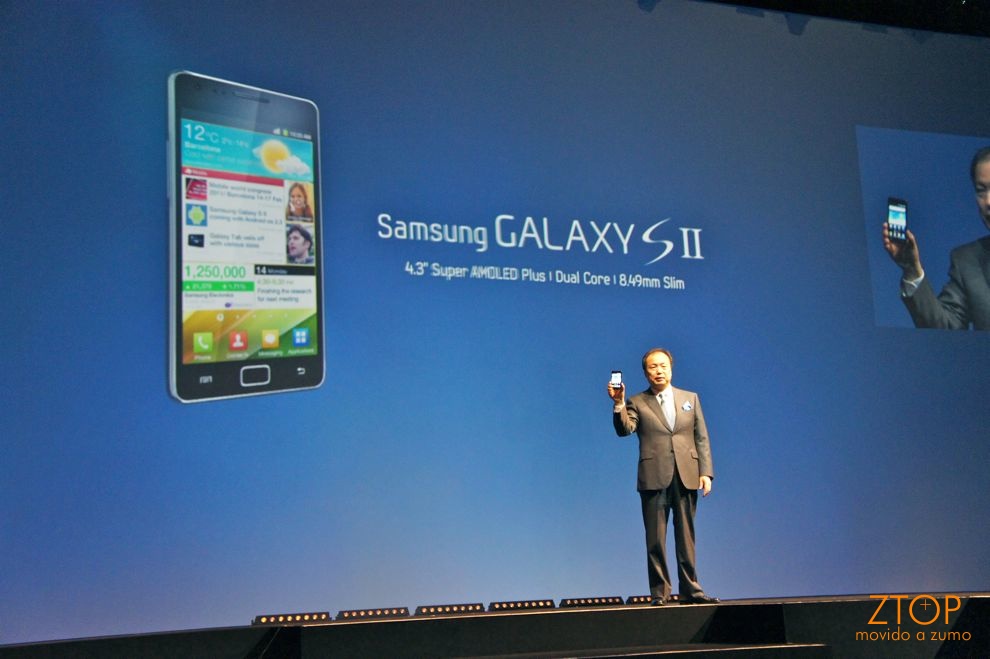 J.K. Shin apresenta o Samsung Galaxy S II