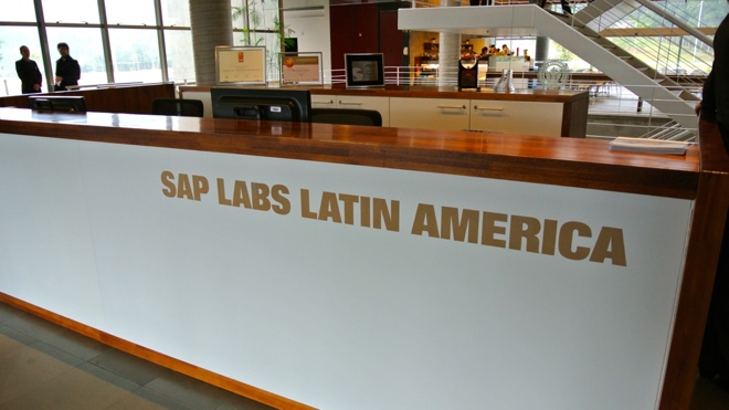 A recepção do SAP Labs Latin America