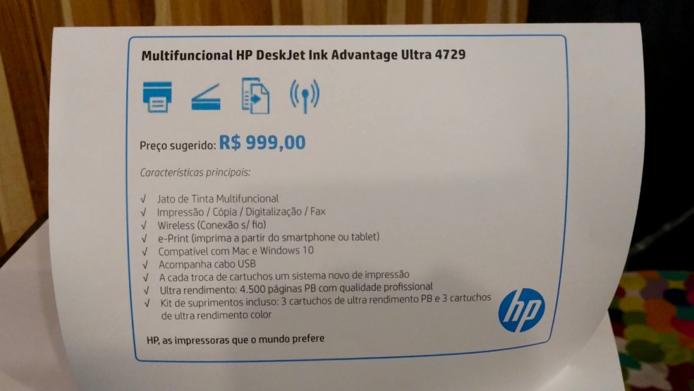 Números enormes HP Deskjet Ink Advantage Ultra 4729 INTERFACES